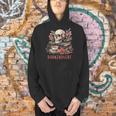 Booktrovert Skull Books Tea Flower Gothic Bookworm Bookish Men Hoodie