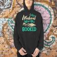 Bookworm My Weekend Is All Booked Reading Books Men Hoodie