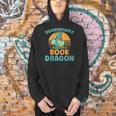 Bookworm Kids Dragon Lover Book Reader Fun Men Hoodie