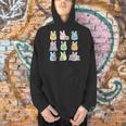 Bunny Reading Books Easter Day Teacher Librarian Book Women Men Hoodie Bunny Reading Books Easter Day Teacher Librarian Book Women Men Hoodie