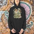 Camo Floral Books Wildflower Botanical Reading Lover Men Hoodie