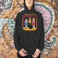 Caring For Your Evil Cat Retro Dark Humor Book Cover Men Hoodie