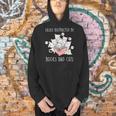 Cat & Book Lover Easily Distracted By Cats And Books For Men Women Kids Men Hoodie