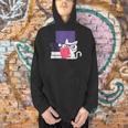 Cat Book Reading Men Hoodie Cat Book Reading Men Hoodie