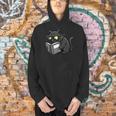 Cat Reading a Book Nerd Kitty Bookworm Men Hoodie