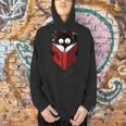 Cat Reads Book How To Live With Humans Men Hoodie