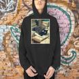 Cat Teacher Student School Last Day Books First 100th Day Men Hoodie