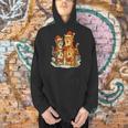Cats Reading Books Christmas Tree Men Hoodie
