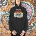 Coffee Books And Rain Reading Book Lover Retro Men Hoodie