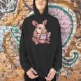 Cute Armadillo With Book I Armadillo Men Hoodie