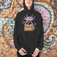 Cute Axolotl Read Book Shirt Kids Boy Girl Salamander Men Hoodie
