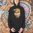 Cute Chick Reading Book Bandana Men Hoodie