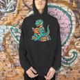 Cute Dinosaur TalesRex Reading Books Lover Men Hoodie