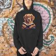 Cute Dog Golden Retriever Reading Book Men Hoodie