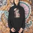 Cute Dragon Reading Cat Books Dragon Men Hoodie