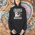 Cute Glasses Read Books & Pet My Maltese Lover Men Hoodie