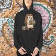 Cute Hedgehog Classics Stories Knowledge Fiction Reading Men Hoodie