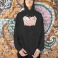 Cute Kawaii Axolotl Book Tea Lover Women Reading Cozy Art Men Hoodie