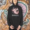 Cute Kawaii Readsolotl Axolotl Reading Book Pun Men Hoodie Cute Kawaii Readsolotl Axolotl Reading Book Pun Men Hoodie