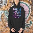 Cute Mermaid Librarian Teacher Dive Into A Good Book Reading Men Hoodie