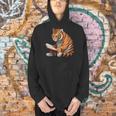 Cute Tiger Is Reading a Book Reading Tiger Men Hoodie Cute Tiger Is Reading a Book Reading Tiger Men Hoodie