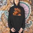 Cute Turkey Reading Book Lovers Bow Thanksgiving Men Hoodie Cute Turkey Reading Book Lovers Bow Thanksgiving Men Hoodie
