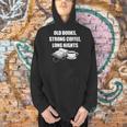 Dark Academia Aesthetic Old Books Strong Coffee Long Nights Men Hoodie