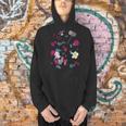 DC Comics Harley Quinn With Textbook Collage Men Hoodie