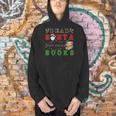 Dear Santa Just Bring Books Lover Librarian Book Worm Xmas Men Hoodie