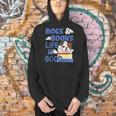 Dog Books Life Is Great Men Hoodie