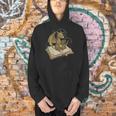 Dragon Bookworm Reading Fantasy Book Graphic Art Men Hoodie