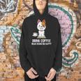 Drink Coffee Read Books Be Happy Nerdy Pet Puppy Owner Men Hoodie