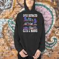 Easily Distracted By Cats And Book Bookworm Cat Lover For Men Women Men Hoodie