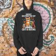 Easily Distracted By Cats And Books Book Lover Cat Men Hoodie