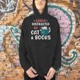 Easily Distracted By Cats And Books Cat & Book Lover For Men Women Kids Men Hoodie Easily Distracted By Cats And Books Cat & Book Lover For Men Women Kids Men Hoodie