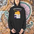 Easily Distracted Cats And Books Cute Cat Book Lover Men Hoodie