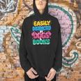 Easily Distracted By Dogs & Books Kawaii Dog & Book Lover Men Hoodie