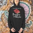 Easily Distracted By Dragon & Book Nerds Dragon Lover Girls Men Hoodie