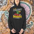Easily Distracted By Dragons And Books Reading Book Dragon Men Hoodie