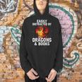 Easily Distracted By Dragons And Books Reading Men Hoodie Easily Distracted By Dragons And Books Reading Men Hoodie
