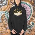 Floral Bumble Bee Reading Book Wildflower Bookish Librarian Men Hoodie Floral Bumble Bee Reading Book Wildflower Bookish Librarian Men Hoodie