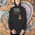 Fox Books Coffee Foxes Women Fox Graphic Cute Fox Lovers Men Hoodie Fox Books Coffee Foxes Women Fox Graphic Cute Fox Lovers Men Hoodie