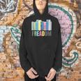 Freadom Books Reader Librarian Reading Men Hoodie