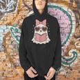 Ghost Reading Book Halloween Cat Lover Men Hoodie