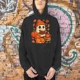 Ghost Reading Book Lovers Autumn Fall Halloween Men Hoodie