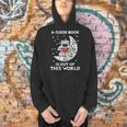 Good Book Is Out Of This World Astronaut Moon Space Bookworm Men Hoodie