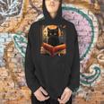Halloween Cat Reading Books Spooky Cat Reader Teachers For Men Women Kids Men Hoodie Halloween Cat Reading Books Spooky Cat Reader Teachers For Men Women Kids Men Hoodie