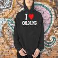 I Heart Love Coloring Hobbies Books Pencils Crayons Marker Men Hoodie I Heart Love Coloring Hobbies Books Pencils Crayons Marker Men Hoodie