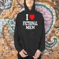 I Heart Love Fictional Men Book Movies Literature Reading Men Hoodie