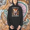 I'd Rather Be Reading Cute Tiger Book Lover Reader Bookworm Men Hoodie